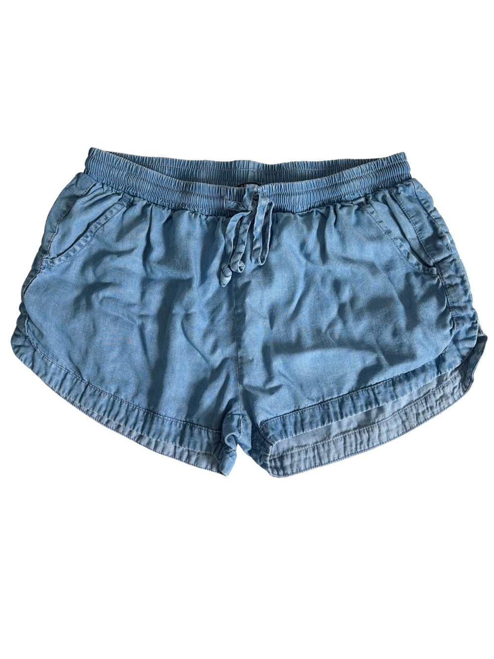 Wishlist Apparel Boho Chambray Casual Shorts Women’s Small Classic Elastic Waist
